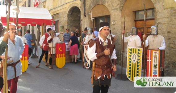 Volterra AD 1398: The entrance to the Medieval Festival
