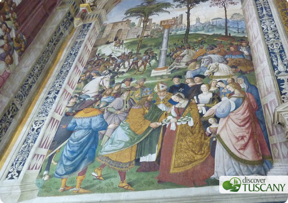 Here Piccolomini introduces the Emperor to Eleonora