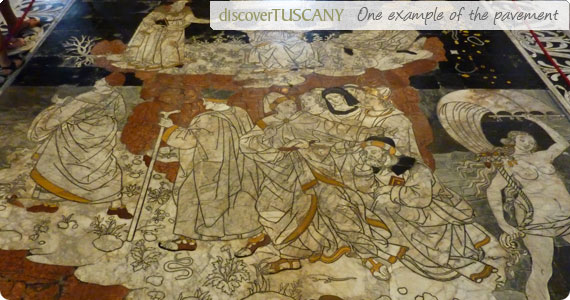 The pavement inside the Siena Duomo is a work of art