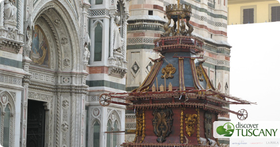 Scoppio del Carro in Piazza Duomo Firenze