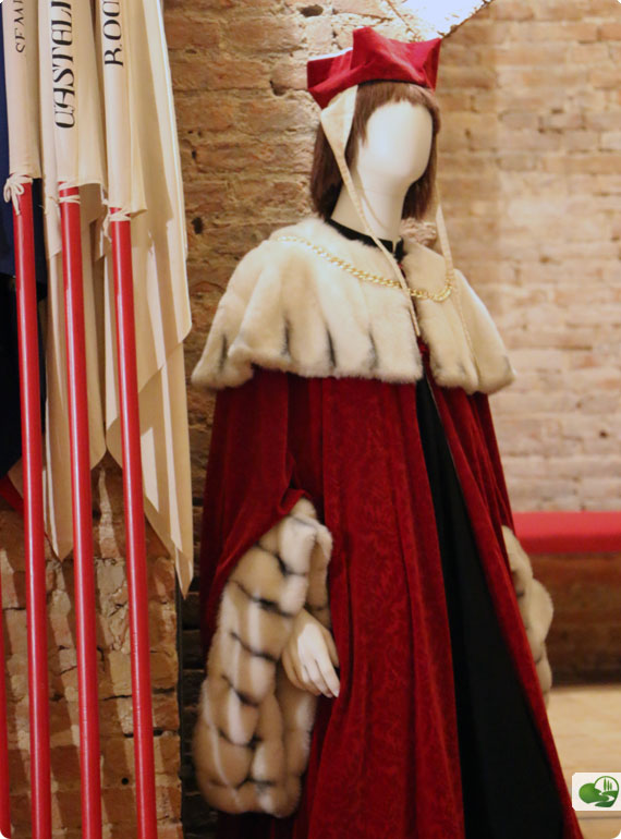 Sala dei Costumi in the lower levels of Palazzo Pubblico