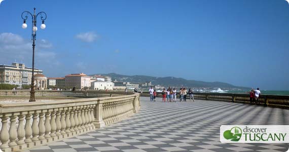 La terrazza Mascagni a Livorno