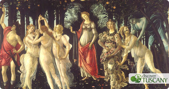 Primavera by Botticelli at the Uffizi Gallery