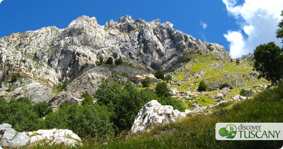 The Pizzo d'Uccello Peek, in the valley around Vinca