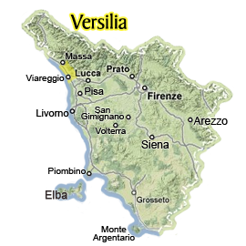 versilia map