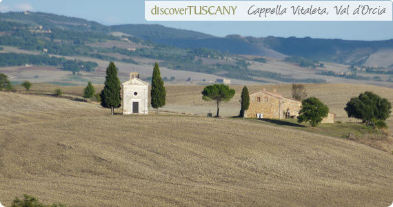 The Vitaleta Chapel outside of San Quirico in Valdorcia