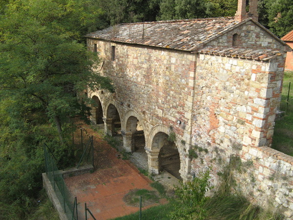 The old thermal establishment in Petriolo