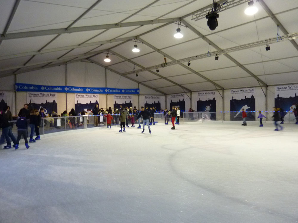 Ice skating in Florence